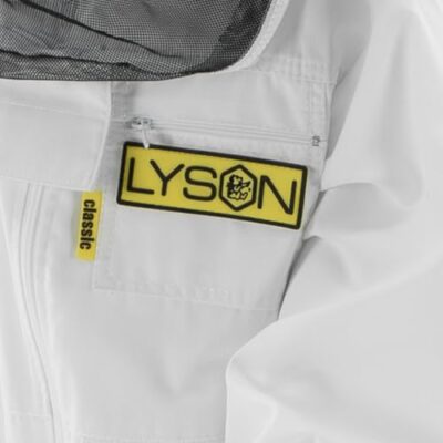 LYSON Imkeranzug Kinderanzug mit abnehmbaren Hut Kinderoverall mit Schleier Bienenschutzkleidung für Kinder, Schutz vor Bienen Imkerhut mit Schleier Imkereibedarf 116 - Image 10