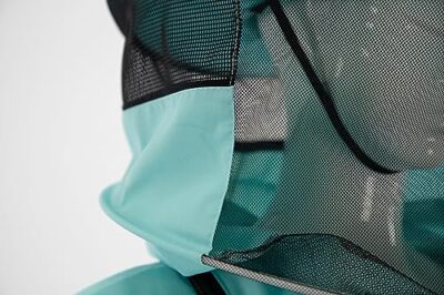 LYSON Imkeranzug mit Schleier, Bündchen an den Ärmeln und Beinen Imkeroverall Professionelle Imkerbekleidung mit abnehmbarem Hut, abnehmbarer Mütze türkis Grösse XXL - Image 10