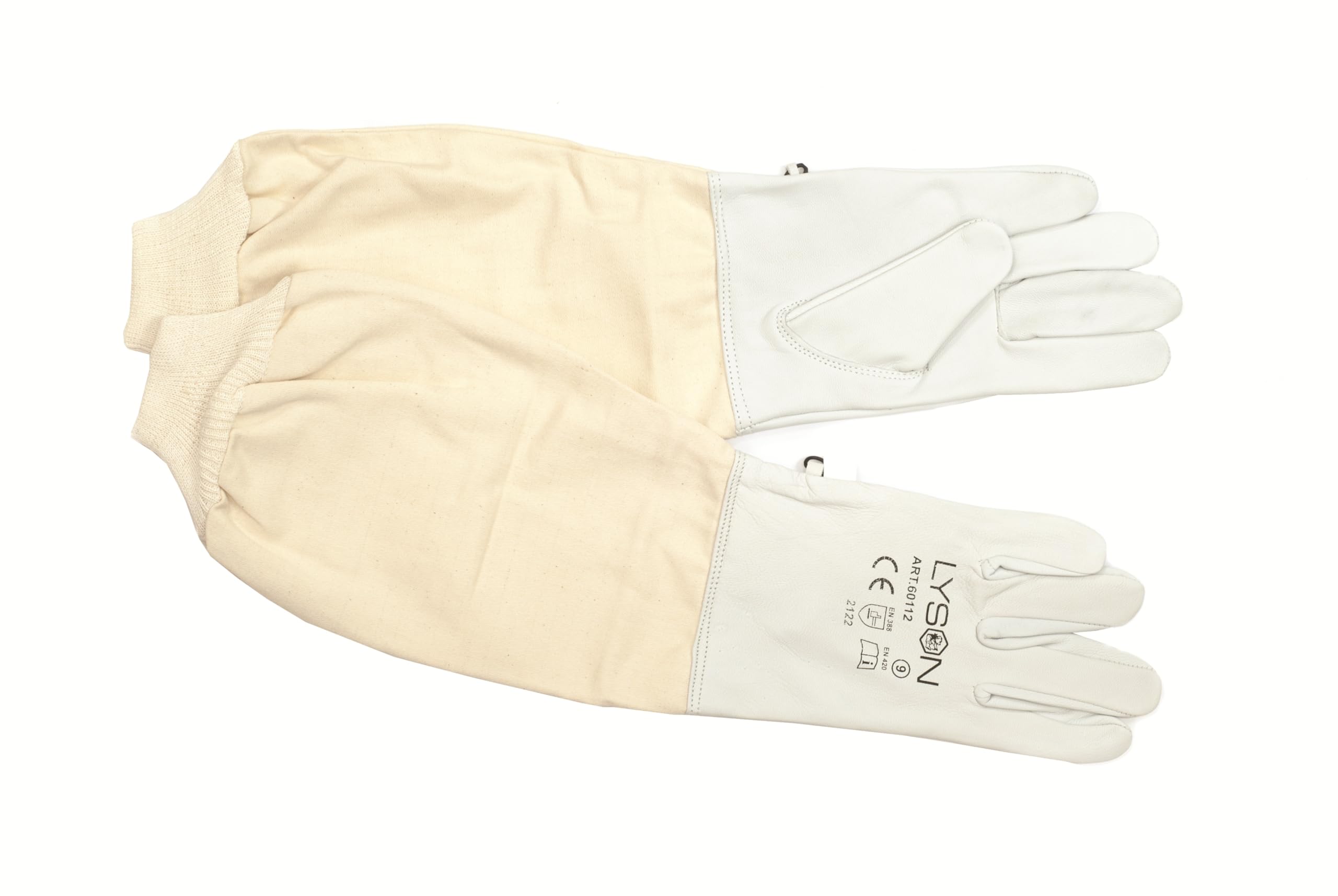 LYSON Imkerhandschuhe Handschuhe Schutzhandschuhe Leder Imkereibedarf Stichfeste für Bienenschutzhandschuhe Bienen Imker Imkerei Zubehör Bienenzuch Gartenhandschuhe Größe M - Image 5