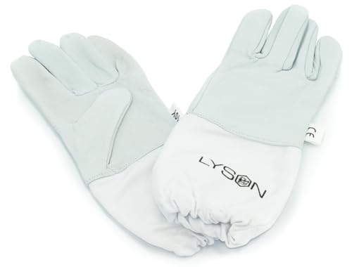 LYSON Imkerhandschuhe für Kinder Handschuhe Imkerhandschuhe Leder Imkereibedarf Stichfeste Bienen Imker Imkerei Zubehör Gartenhandschuhe Größe 6 - Image 2