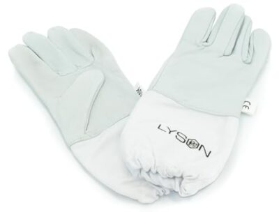LYSON Imkerhandschuhe für Kinder Handschuhe Imkerhandschuhe Leder Imkereibedarf Stichfeste Bienen Imker Imkerei Zubehör Gartenhandschuhe - Image 3