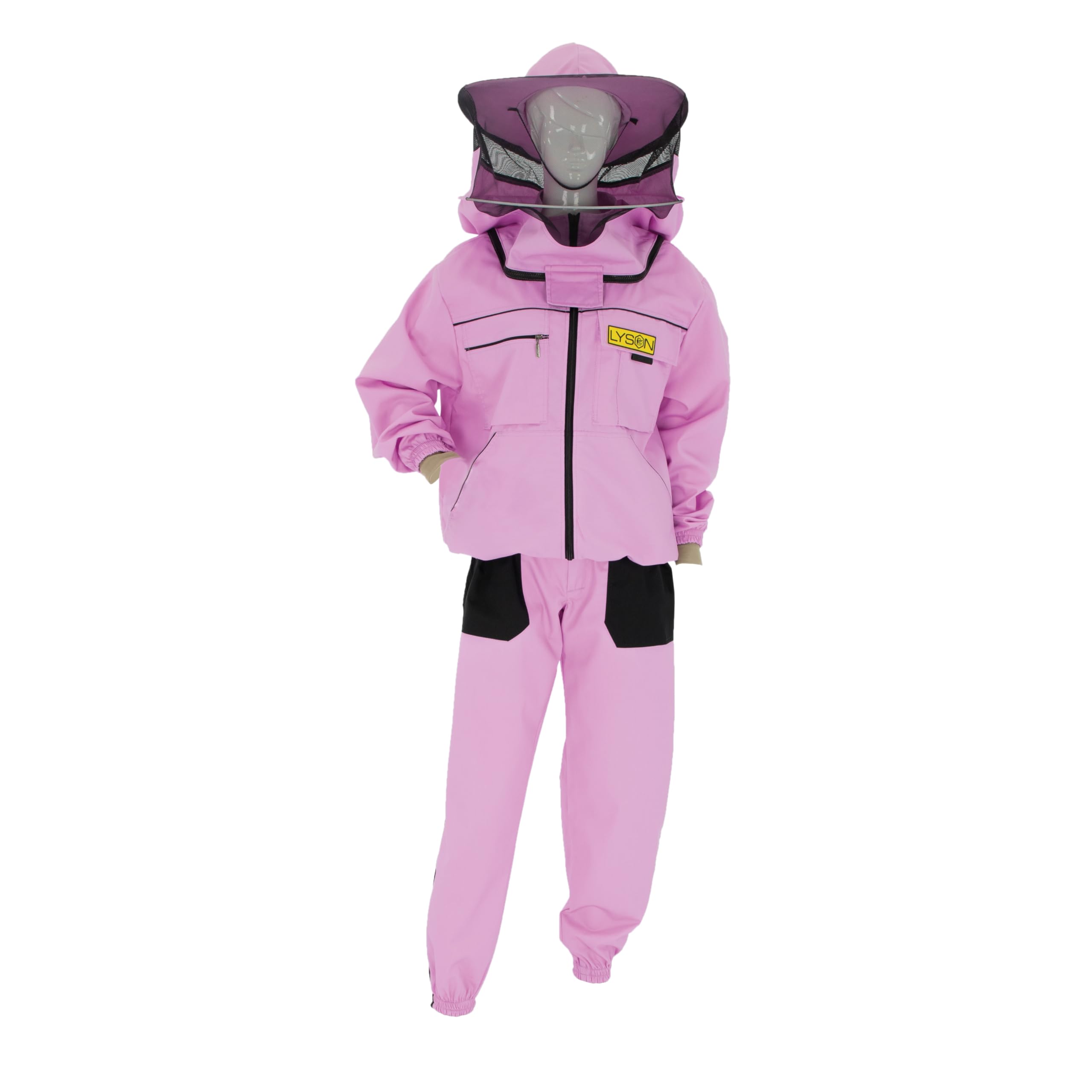 LYSON Imkerhose Hose für Imker Arbeit mit Bienen Imkeri Schutzhose Arbeitshose Bienenzuchthose Bienenzuchthosen Cargo Hose Schutzhose Streetwear Outdoor Lila Größe XXL - Image 2