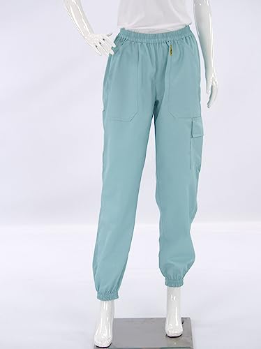 LYSON Imkerhose Hose für Imker Arbeit mit Bienen Imkeri Schutzhose Arbeitshose Bienenzuchthose Bienenzuchthosen Cargo Hose Schutzhose Streetwear Outdoor Türkis Größe S - Image 6