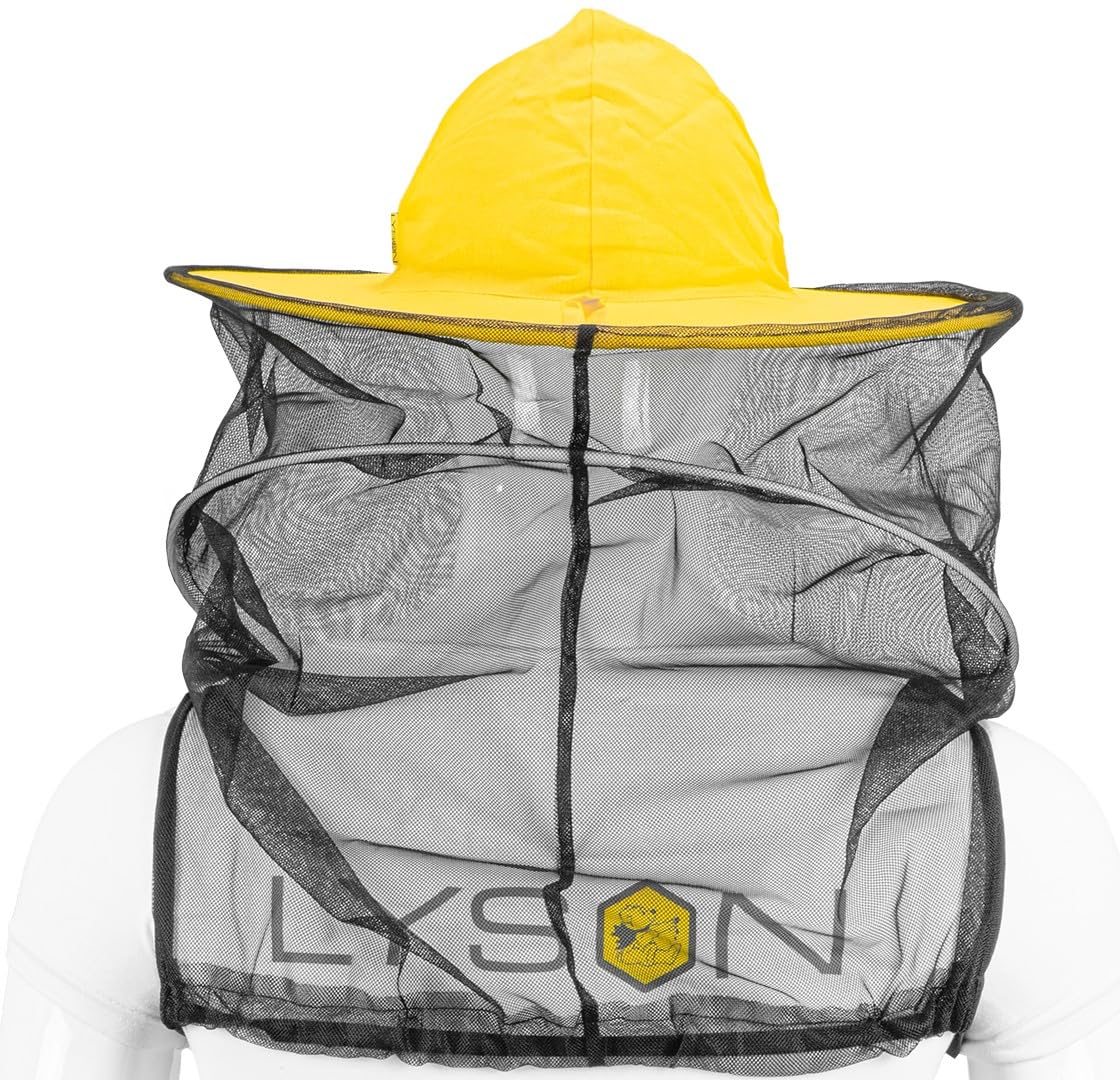 LYSON Imkerhut mit Schleier Moskitonetz Hut Unisex-Erwachsene Bienen Schleier Hut Professionelle Bienenschutz Bienenanzug mit Reißverschluss Bee Keepers - Image 2