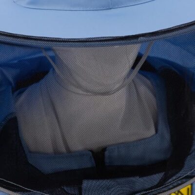 LYSON Imkerjacke mit Hut Imkerbluse Schutz vor Mücken und Insekten sportlicher Style – Imkerbekleidung Schutz vor Bienen Insekten Imkereibedarf Blau Größe XXL - Image 10