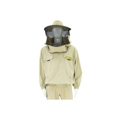LYSON Imkerjacke ohne Reißverschluss, mit Hut, beige, Größe S-XXXXL (S) - Image 3