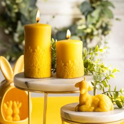 LYSON Kerzengießform Silikonform - Ambrose 21cm für Bienenwachskerzen, Aromatherapie Kerzen, 3D Kerzenherstellung, Wiederverwendbare Geschenkidee - Image 10