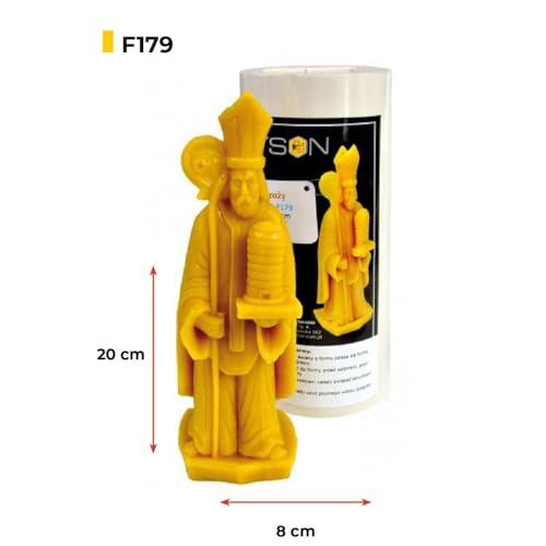 LYSON Kerzengießform Silikonform - Ambrose 21cm für Bienenwachskerzen, Aromatherapie Kerzen, 3D Kerzenherstellung, Wiederverwendbare Geschenkidee - Image 3