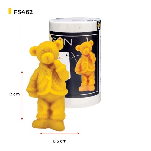 LYSON Kerzengießform Silikonform Bär Zdzisio für Bienenwachskerzen Aromatherapie Kerzen 3D Giessform zur Kerzenherstellung Bienenwachskerzen gießen Geschenkidee wiederverwendbar - Image 4