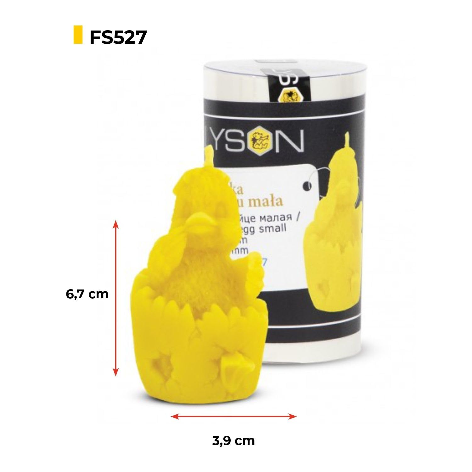 LYSON Kerzengießform Silikonform Ente in einem Ei Höhe 9 cm Silikon Kerzenform für Sojawachs Bienenwachs Gips Seifer Aromatherapie Kerzenherstellung Bienenwachskerzen Geschenkidee - Image 2