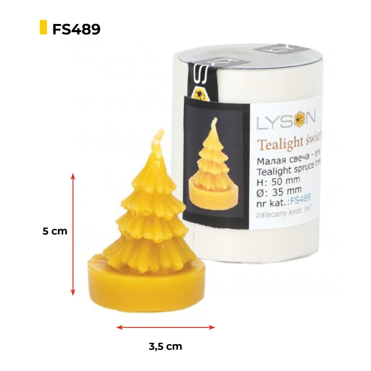 LYSON Kerzengießform Silikonform Fichte Höhe 7 cm Silikon Kerzenform für Sojawachs Bienenwachs Gips Seifer Aromatherapie Kerzenherstellung Bienenwachskerzen Geschenkidee - Image 2