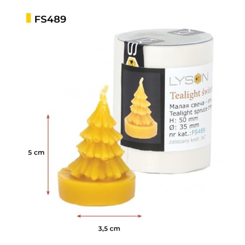 LYSON Kerzengießform Silikonform Fichte Höhe 7 cm Silikon Kerzenform für Sojawachs Bienenwachs Gips Seifer Aromatherapie Kerzenherstellung Bienenwachskerzen Geschenkidee - Image 3