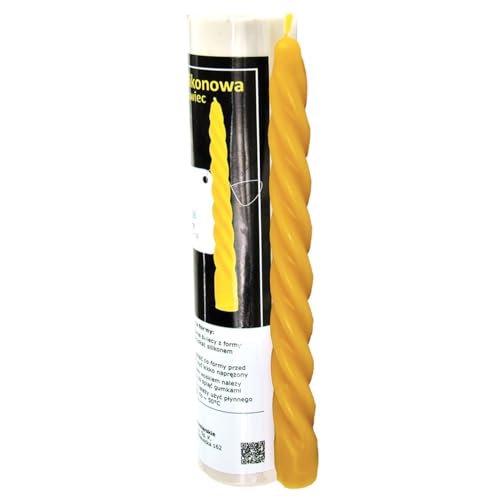 LYSON Kerzengießform Silikonform Gedrehte Kerze (20 cm) für Bienenenwachskerzen Giessform zur Kerzenherstellung Bienenwachskerzen gießen Geschenkidee wiederverwendbar - Image 4