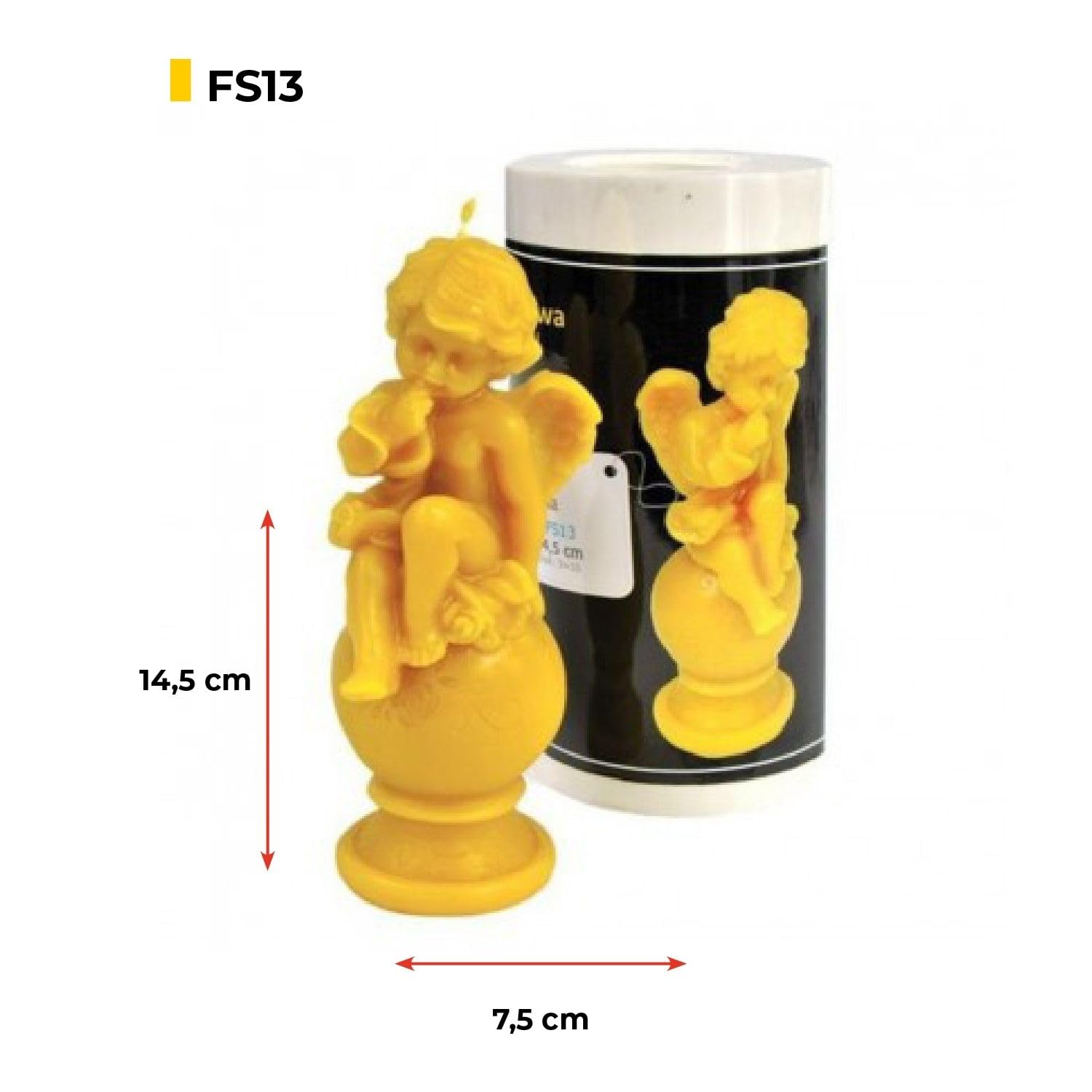 LYSON Kerzengießform Silikonform Glücksamor Höhe 16,3 cm Silikon Kerzenform für Sojawachs Bienenwachs Gips Seifer Aromatherapie Kerzenherstellung Bienenwachskerzen Geschenkidee - Image 2