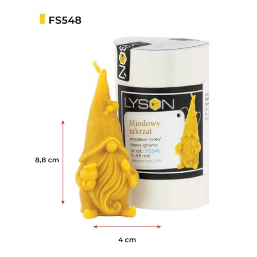 LYSON Kerzengießform Silikonform Honigzwerg Höhe 8,8 cm Silikon Kerzenform für Sojawachs Bienenwachs Gips Seifer Aromatherapie Kerzenherstellung Bienenwachskerzen Geschenkidee - Image 3