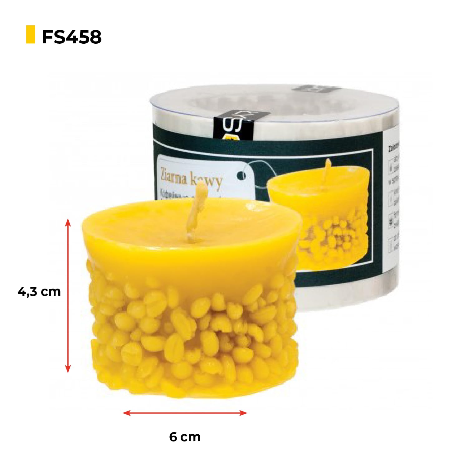 LYSON Kerzengießform Silikonform - Kaffeebohnen H-43mm, Giessformen, Kerzenform, Aromatherapie Kerzen 3D Osterdekoration Kerzengießform, Bienenwachs wiederverwendbar - Image 2