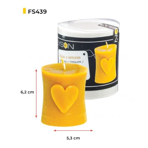 LYSON Kerzengießform Silikonform Kerzenherstellung Walze mit Herzen Rosa Weihnachten Tischkerzen Figuren Bienenwachskerzen gießen für Sojawachs Bienenwachs Gips Geschenkidee - Image 7