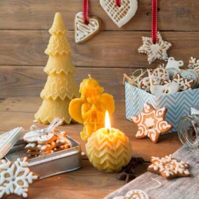 LYSON Kerzengießform Silikonform Märchenweihnachtsbaum für Bienenwachskerzen Aromatherapie Kerzen 3D Giessform zur Kerzenherstellung Kerzen gießen Geschenkidee wiederverwendbar - Image 10