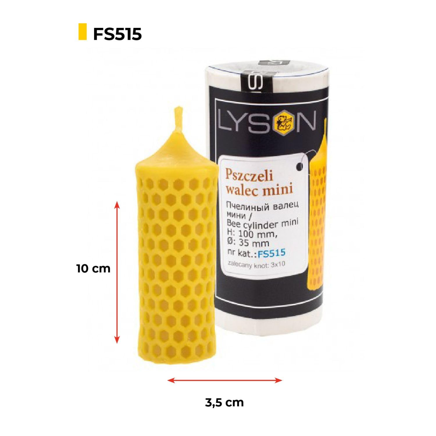 LYSON Kerzengießform Silikonform Mini Bienenwalze Höhe 11 cm Silikon Kerzenform für Sojawachs Bienenwachs Gips Seifer Aromatherapie Kerzenherstellung Bienenwachskerzen Geschenkidee - Image 2