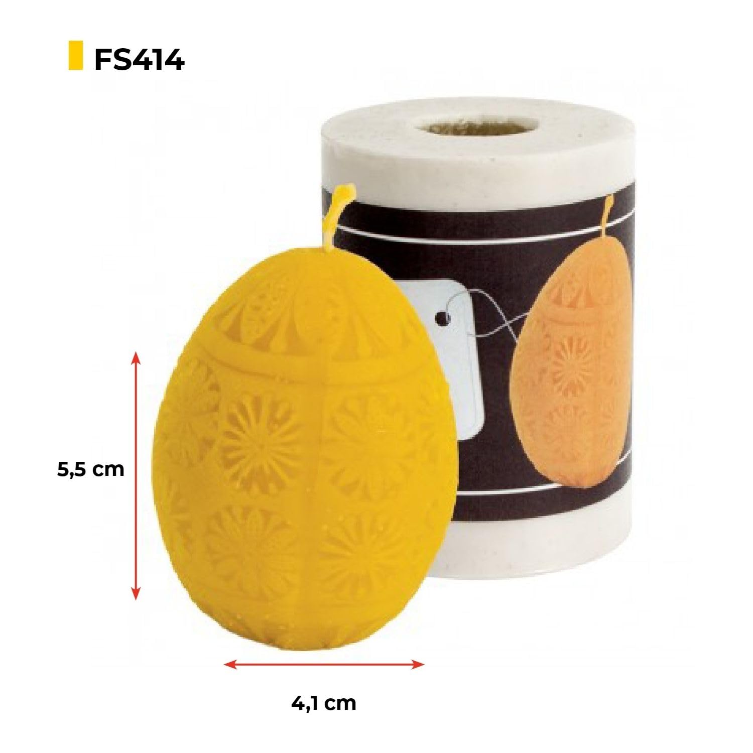 LYSON Kerzengießform Silikonform Osterei Höhe 5,5 cm Silikon Kerzenform für Sojawachs Bienenwachs Gips Seifer Aromatherapie Kerzenherstellung Bienenwachskerzen Geschenkidee - Image 2