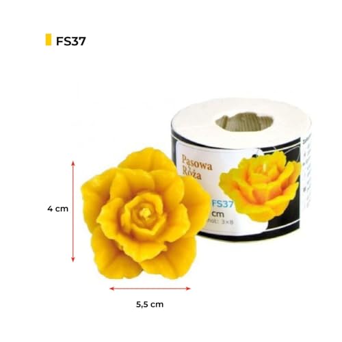 LYSON Kerzengießform Silikonform Rose Höhe 6,1 cm Silikon Kerzenform für Sojawachs Bienenwachs Gips Seifer Aromatherapie Kerzenherstellung Bienenwachskerzen Geschenkidee - Image 4