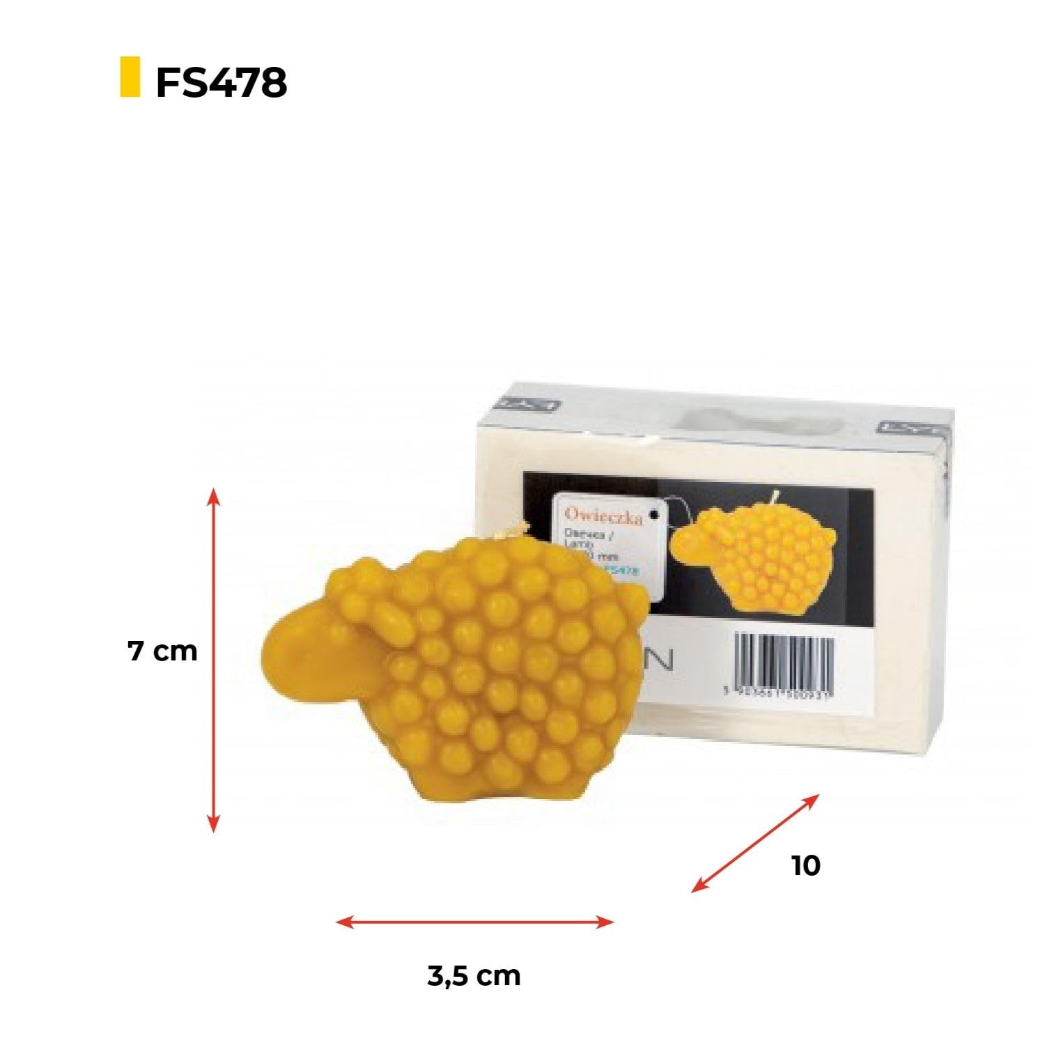LYSON Kerzengießform Silikonform Schaf Höhe 8 cm Silikon Kerzenform für Sojawachs Bienenwachs Gips Seifer Aromatherapie Kerzenherstellung Bienenwachskerzen Geschenkidee - Image 2