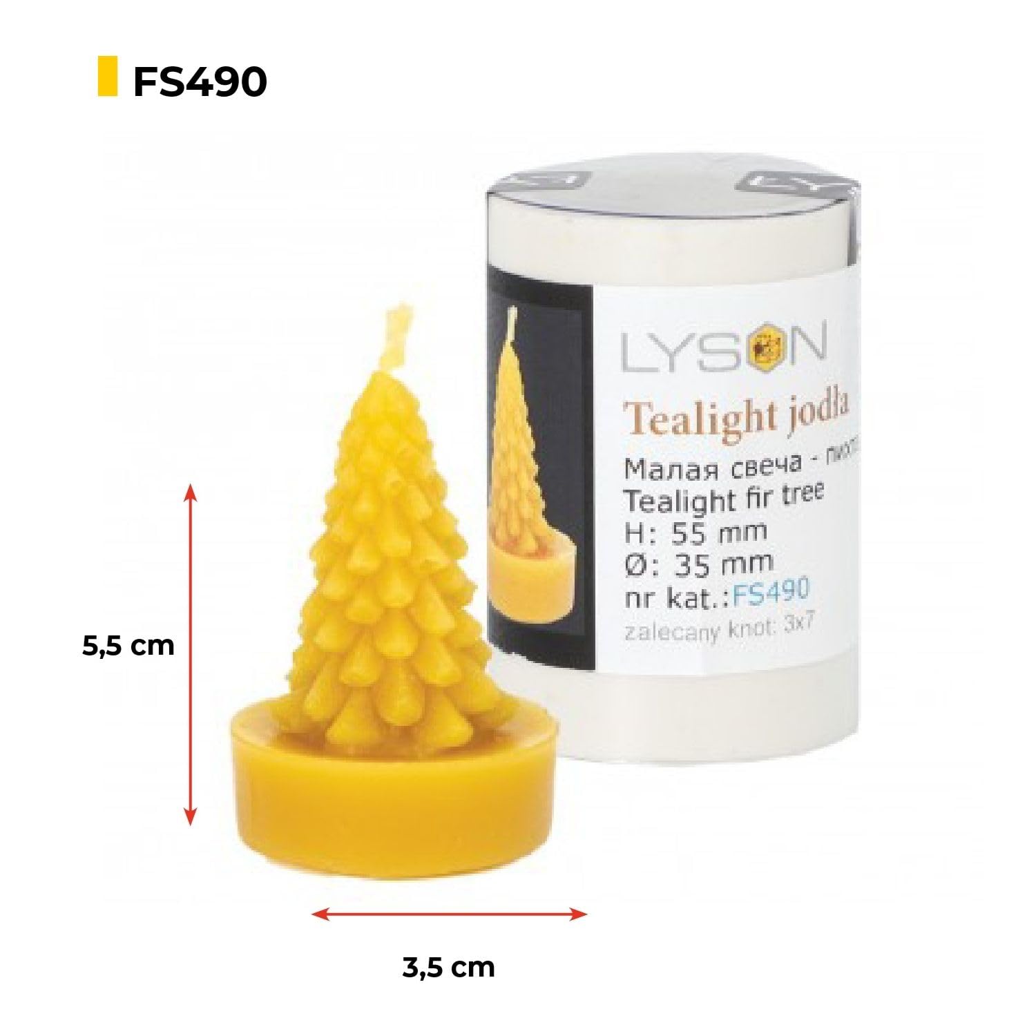 LYSON Kerzengießform Silikonform Tanne Höhe 7 cm Silikon Kerzenform für Sojawachs Bienenwachs Gips Seifer Aromatherapie Kerzenherstellung Bienenwachskerzen Geschenkidee - Image 2