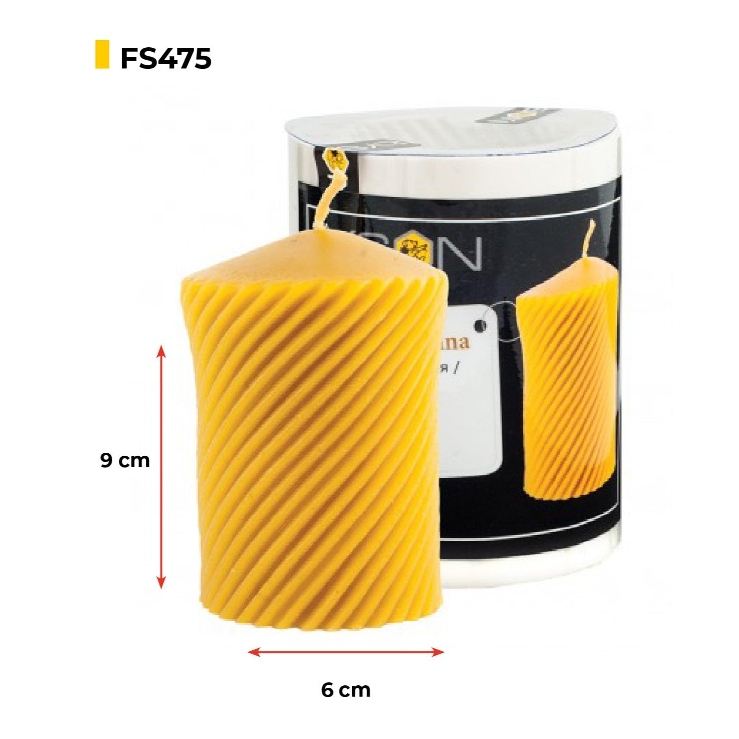 LYSON Kerzengießform Silikonform Walze Spiralkerze 9cm für Bienenenwachskerzen Giessform zur Kerzenherstellung Bienenwachskerzen gießen Geschenkidee - Image 5