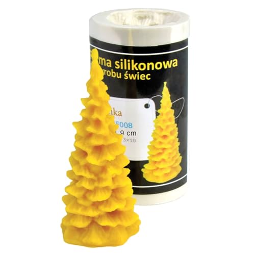 LYSON Kerzengießform Silikonform Weihnachtsbaum H.9cm Silikonformfür Bienenwachskerzen Aromatherapie Kerzen 3D Giessform zur Kerzenherstellung Bienenwachskerzen gießen Geschenkidee - Image 3