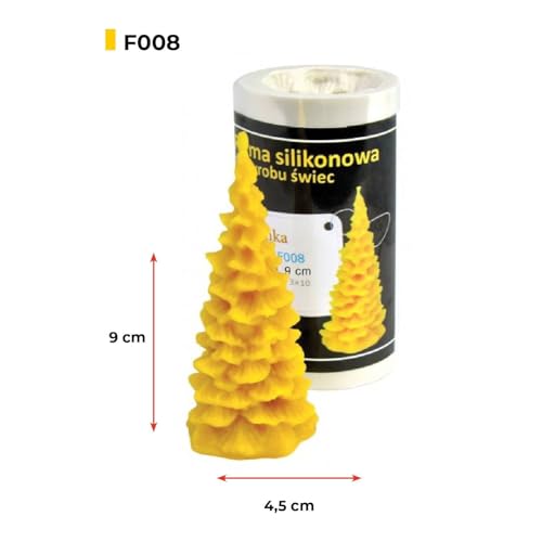 LYSON Kerzengießform Silikonform Weihnachtsbaum H.9cm Silikonformfür Bienenwachskerzen Aromatherapie Kerzen 3D Giessform zur Kerzenherstellung Bienenwachskerzen gießen Geschenkidee - Image 6