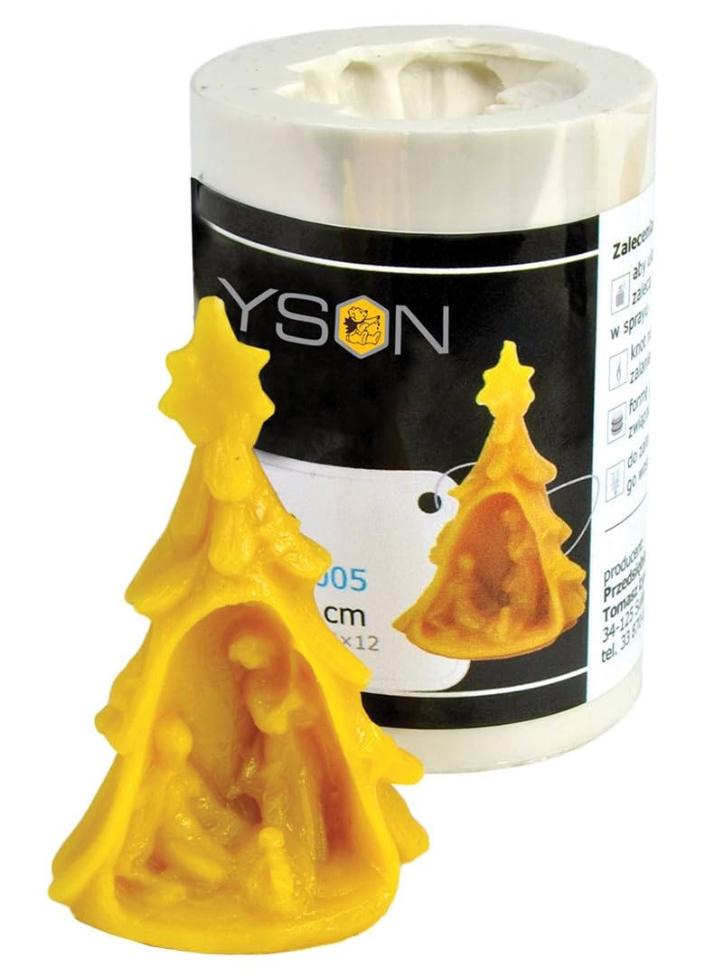 LYSON Kerzengießform Silikonform Weihnachtskrippe Höhe 7,5 cm Silikon Kerzenform für Sojawachs Bienenwachs Gips Seifer Aromatherapie Kerzenherstellung Bienenwachskerzen Geschenkidee - Image 2
