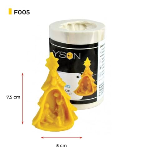LYSON Kerzengießform Silikonform Weihnachtskrippe Höhe 7,5 cm Silikon Kerzenform für Sojawachs Bienenwachs Gips Seifer Aromatherapie Kerzenherstellung Bienenwachskerzen Geschenkidee - Image 9