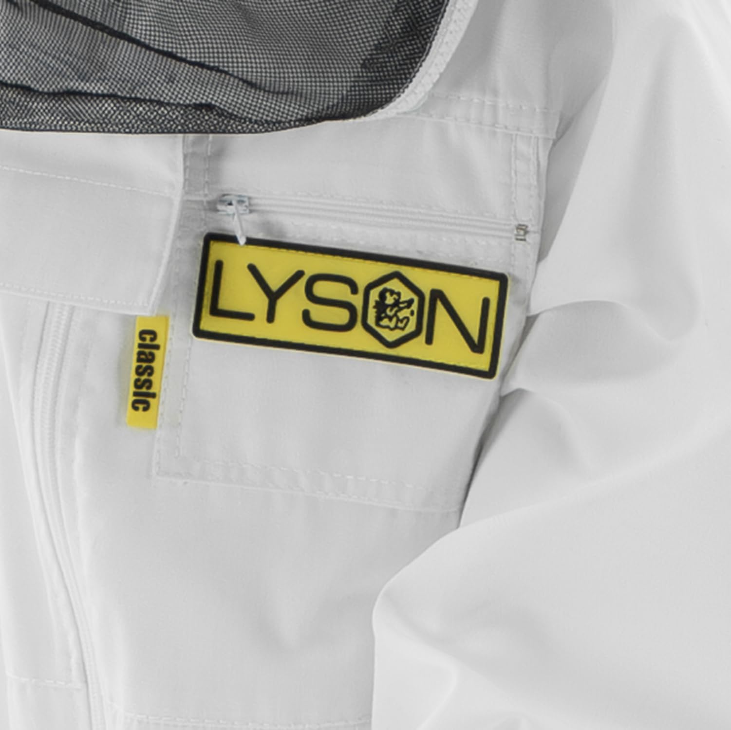 LYSON Kinderanzug mit abnehmbaren Hut Kinderoverall mit Schleier Schutzkleidung für Kinder, Imker Anzug Imkeranzug Schutz vor Bienen 128 - Image 10