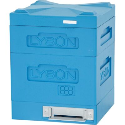LYSON Mini Bienenstock Bienenbeute Dadant CLASSIC für Modulrahmen, Höhe 160 mm, lackiert (blau) - Image 7