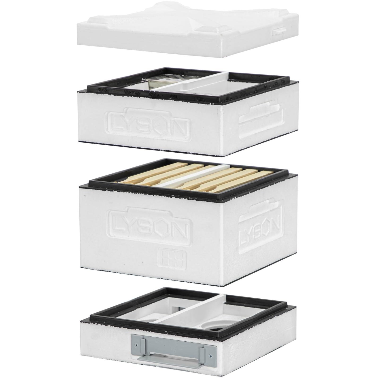 LYSON Mini-Deckel für Mini-Bienenstock Dadant CLASSIC für Modulrahmen, unlackiert - Image 8