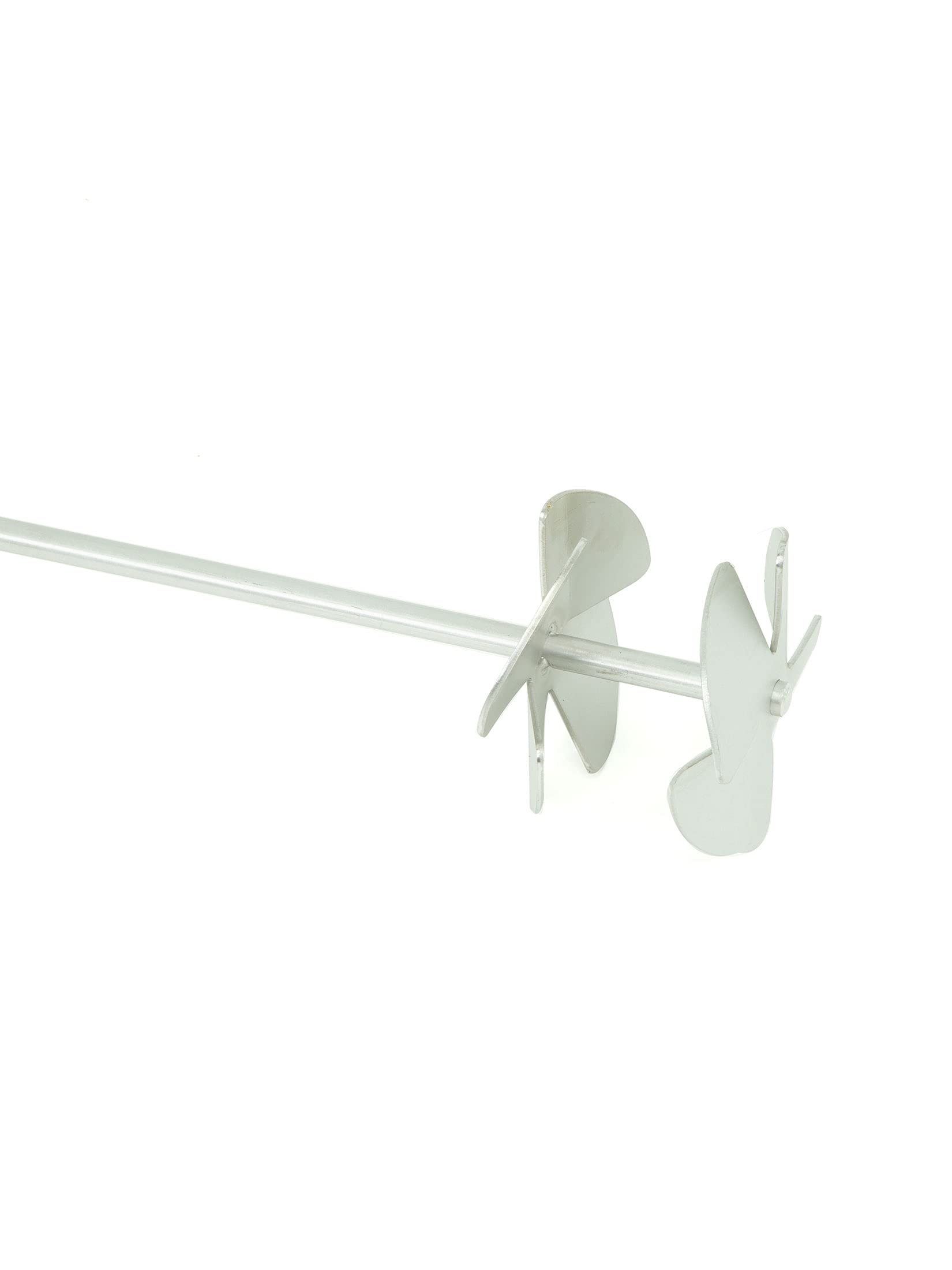 LYSON Rührpropeller Honigrührer zur Herstellung Edelstahl, 2 Rührflügel Rostfreie Schnecke Aufrahmen von Honig Imkerei Honigrührstab - Image 2