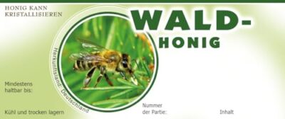 LYSON Selbstklebende Etiketten für Honig 116x50 (100 Stück) – Waldhonig - Image 3