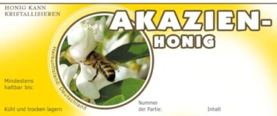 LYSON Selbstklebendes Etikett für Honig 116x50 (100 Stück) – Akazienhonig - Image 3