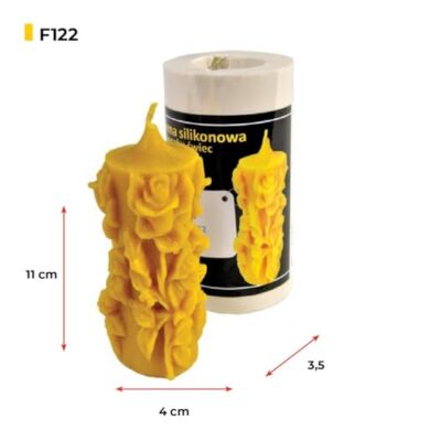 LYSON Silikonform - Kerze mit Rosen - H 11 cm - Image 10