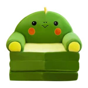 LEMCC Faltbares Kindersofa, Süßes Cartoon-Sofa, Plüschbezug für Kindersofa, Aufklappbares Schlafsofa, Abnehmbarer Sesselbezug mit Rückenlehne, Kindercouch ohne Polsterfüllung für Wohnzimmer und(#5)