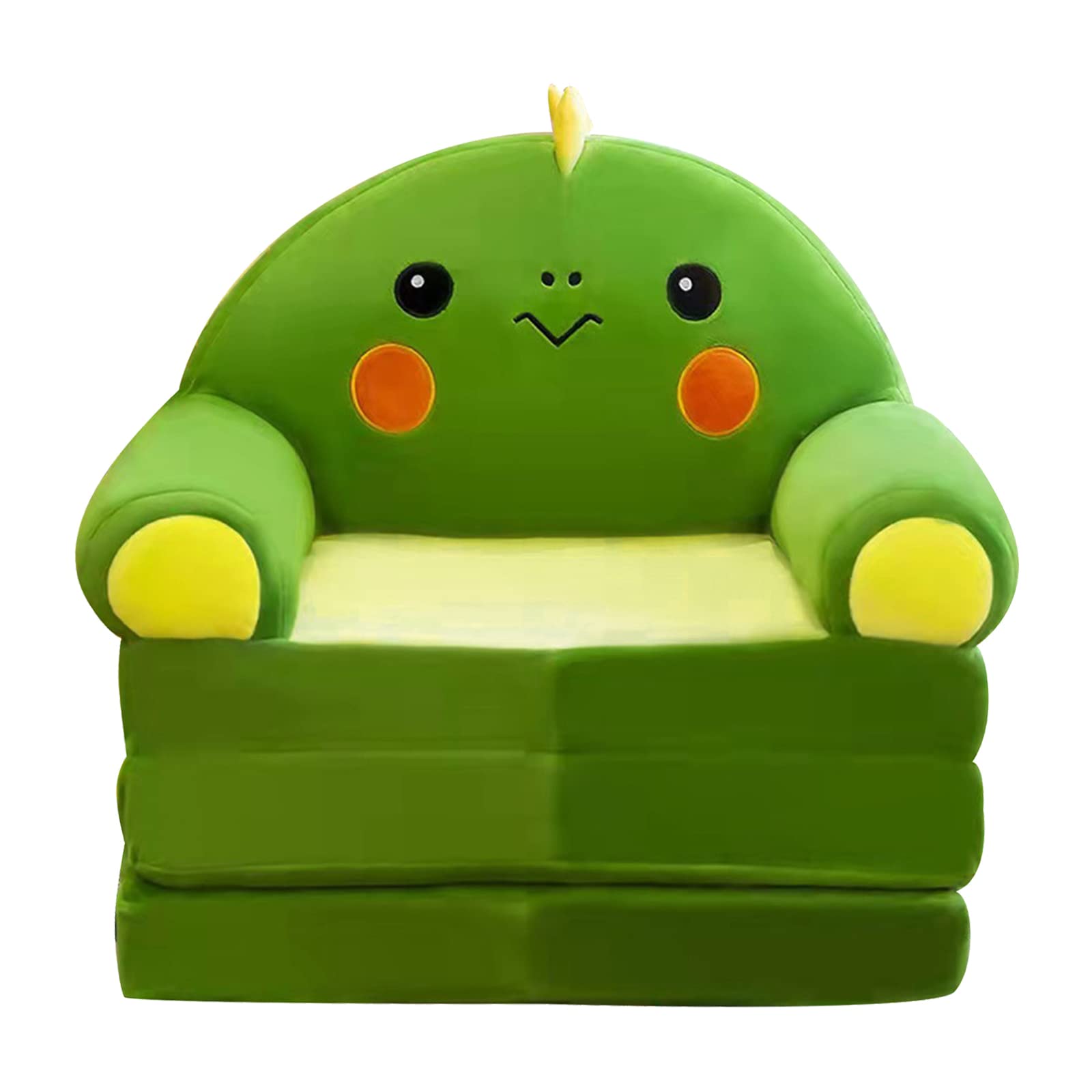 LEMCC Faltbares Kindersofa, Süßes Cartoon-Sofa, Plüschbezug für Kindersofa, Aufklappbares Schlafsofa, Abnehmbarer Sesselbezug mit Rückenlehne, Kindercouch ohne Polsterfüllung für Wohnzimmer und(#5)