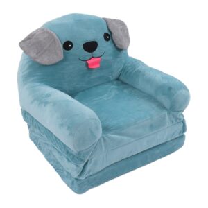 Blue Puppy Kindersofa, Umwandelbares Sofa in Liege, Klappbares Kleines Schlafsofa mit Doppeltem Verwendungszweck für Wohnzimmer, Spielzimmer (3 Schichten)