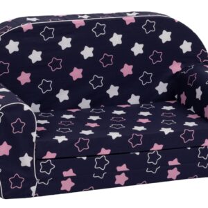Knorrtoys 75032 - Kindersofa - Star Blue pink
