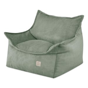 MISIOO Kinder Sessel Roya Cord – Kindersessel für Kinderzimmer, Weicher Sitzsack Kinder, Bodensessel Bean Bag Sofa, Premium Cord Oeko-TEX, 80x73x58 cm