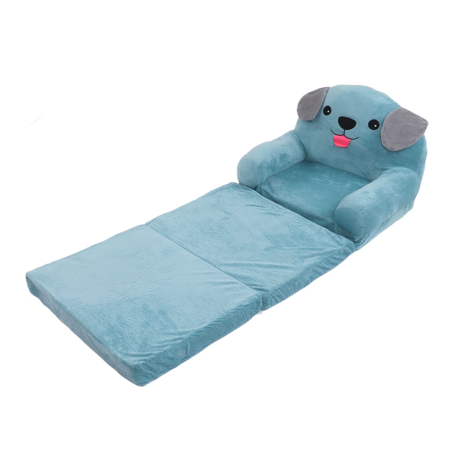 Blue Puppy Kindersofa, Umwandelbares Sofa in Liege, Klappbares Kleines Schlafsofa mit Doppeltem Verwendungszweck für Wohnzimmer, Spielzimmer (3 Schichten) - Image 2