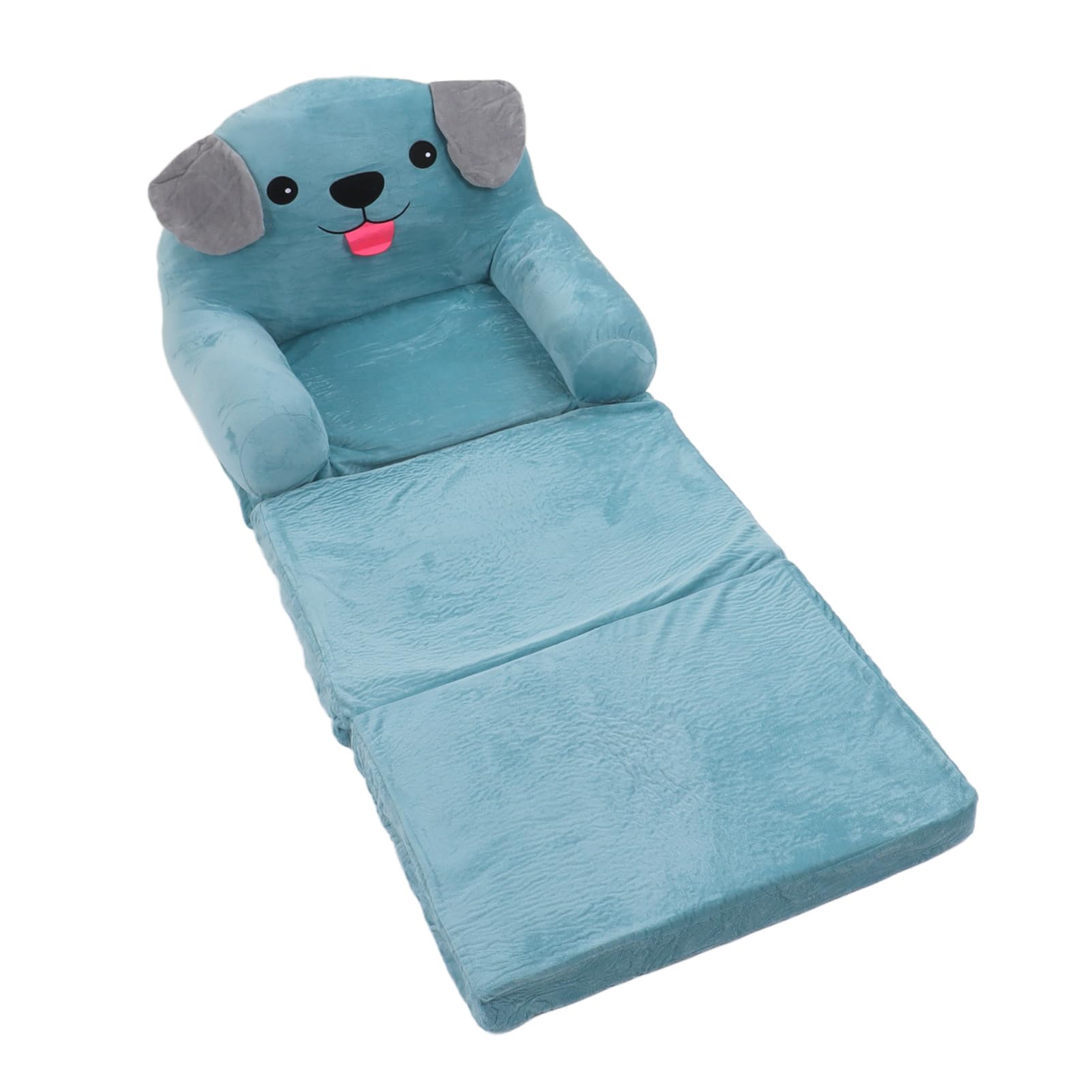 Blue Puppy Kindersofa, Umwandelbares Sofa in Liege, Klappbares Kleines Schlafsofa mit Doppeltem Verwendungszweck für Wohnzimmer, Spielzimmer (3 Schichten) - Image 4