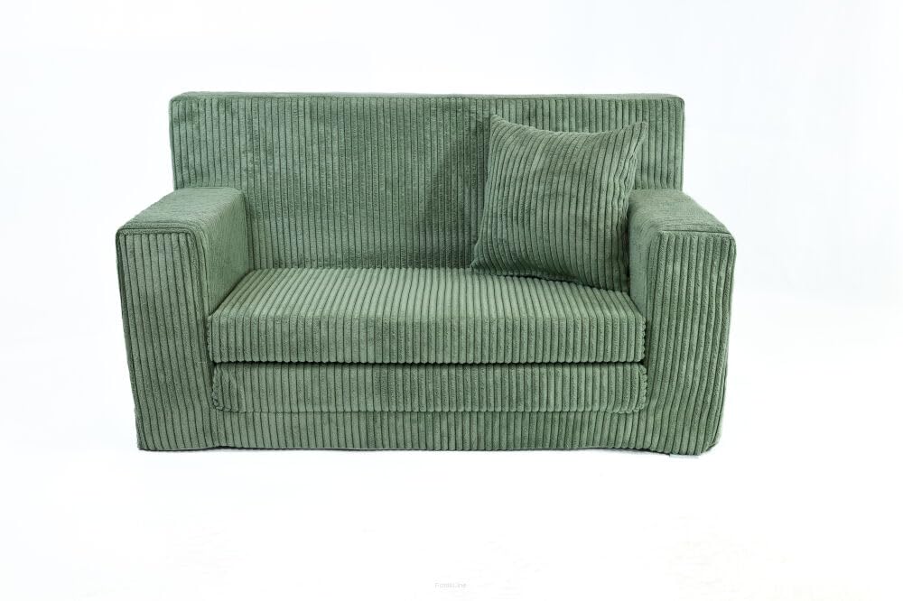 FORTISLINE Kindersofa ausklappbar aus Cord 83x47x43 cm - Kindercouch mit Liegefläche 112 cm, Kinderzimmer Sofa mit Kissen, Abnehmbarer waschbarer Bezug, Oeko-TEX Standard 100 - Image 2