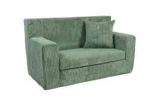 FORTISLINE Kindersofa ausklappbar aus Cord 83x47x43 cm - Kindercouch mit Liegefläche 112 cm, Kinderzimmer Sofa mit Kissen, Abnehmbarer waschbarer Bezug, Oeko-TEX Standard 100 - Image 3