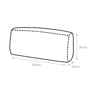 Spatium Jumbo XXL Palettenkissen Set abnehmbar Bezug wasserdicht gesteppt Palettenpolster Palettenauflage Palettensofa (Beige, Langes Rückenkissen 120x50x20) - Image 4