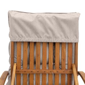 Spatium Liegenauflage, Auflage für Gartenliege, 100% abnehmbar Bezug wasserdicht, UV-beständig, Patent - wasserdichte Steppung, 11 Farben (200x60cm, Beige) - Image 4